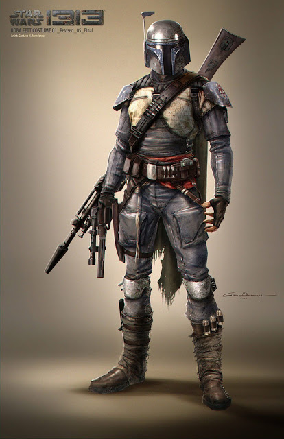 The Mandalorinan está inspirado en el diseño de Boba Fett para Star Wars 1313