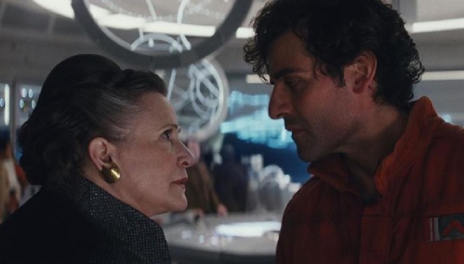 Oscar Isaac Carrie Fisher